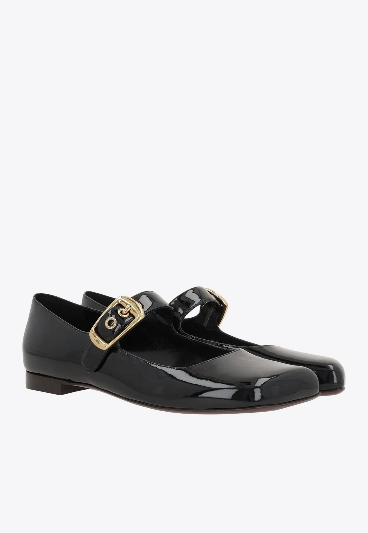 Polly Patent Leather Mary-Jane Ballet Flats