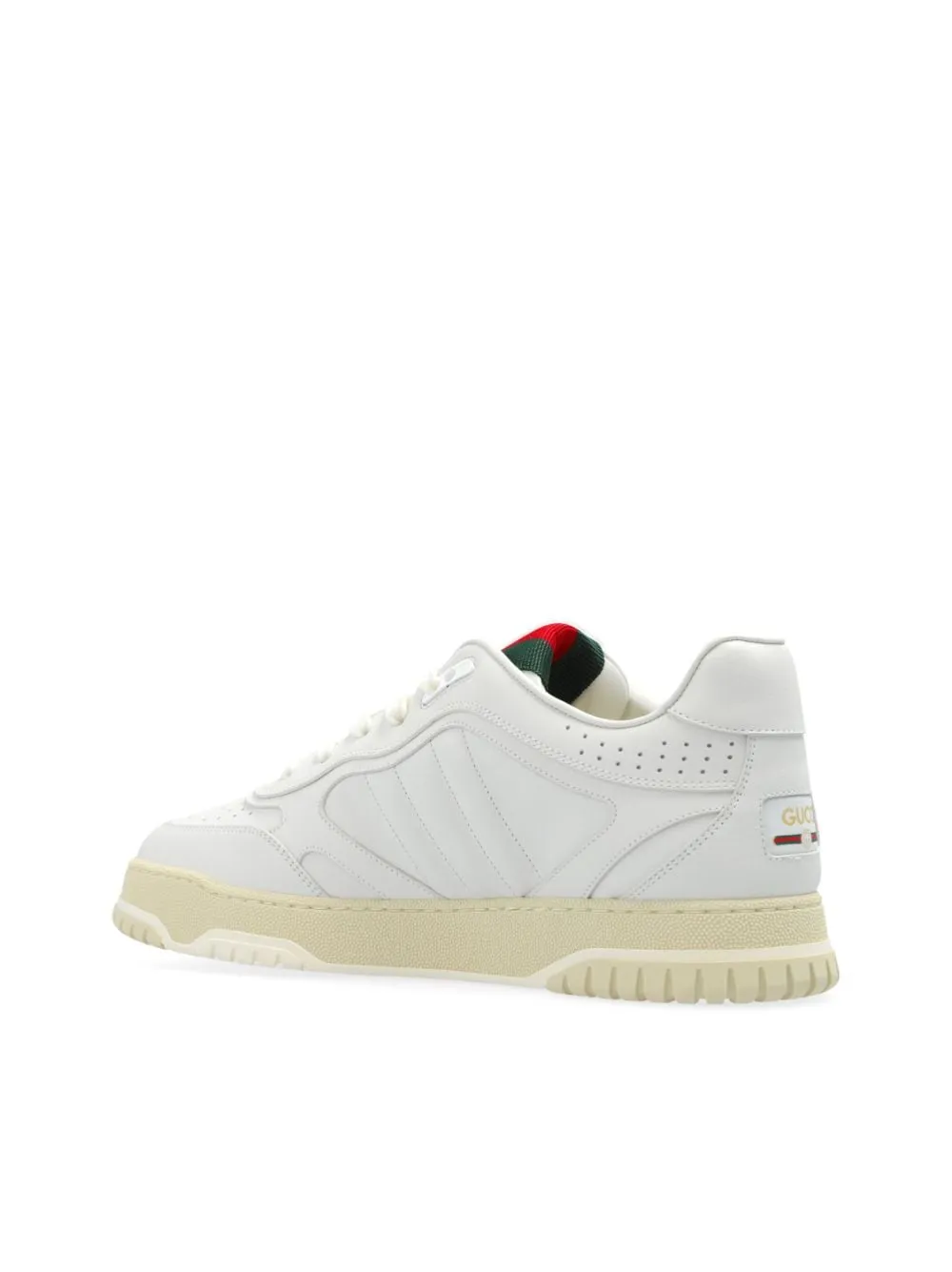 Re-web leather sneakers