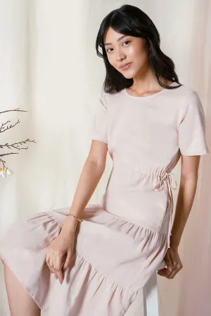 REFORME Tiered Linen Dress