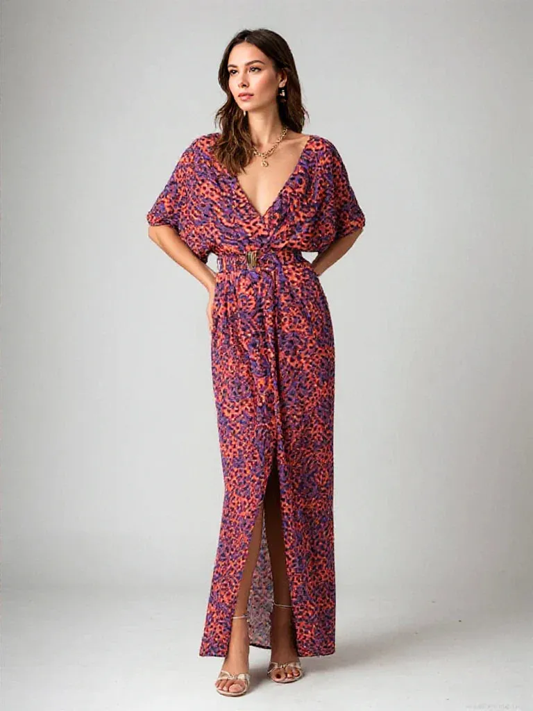 Selverine – Maxi-jurk met stijlvolle print