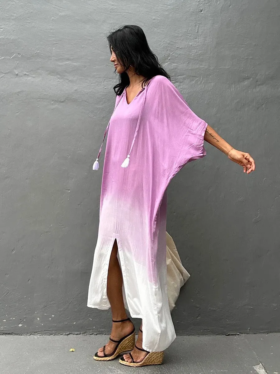 Sienna Ombre Kaftan Midi Dress