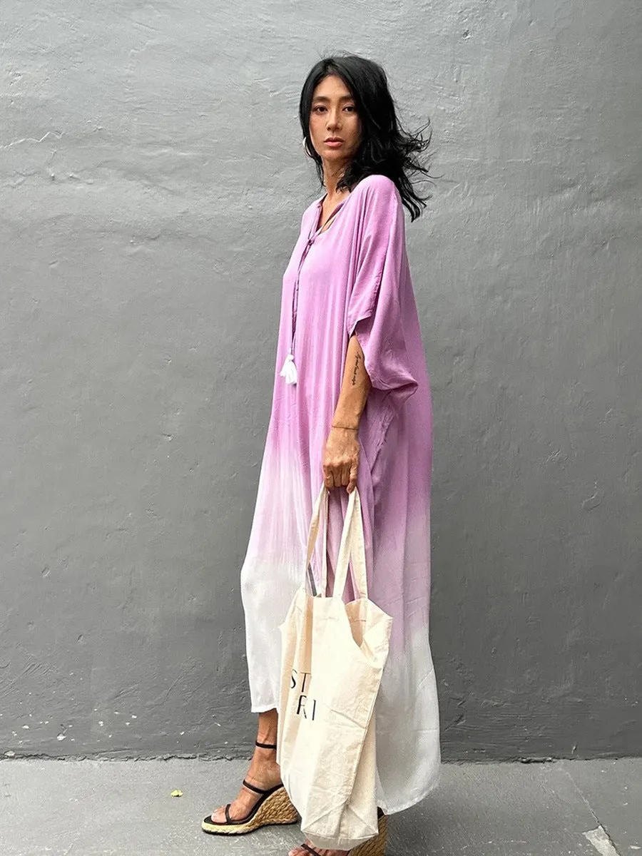 Sienna Ombre Kaftan Midi Dress