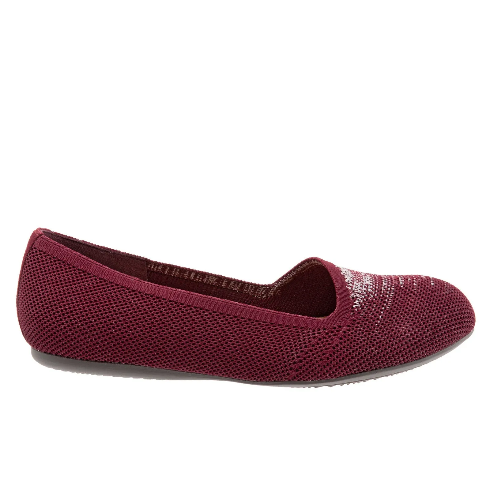 Softwalk Sicily S1861-606 Womens Burgundy Extra Wide Ballet Flats Shoes