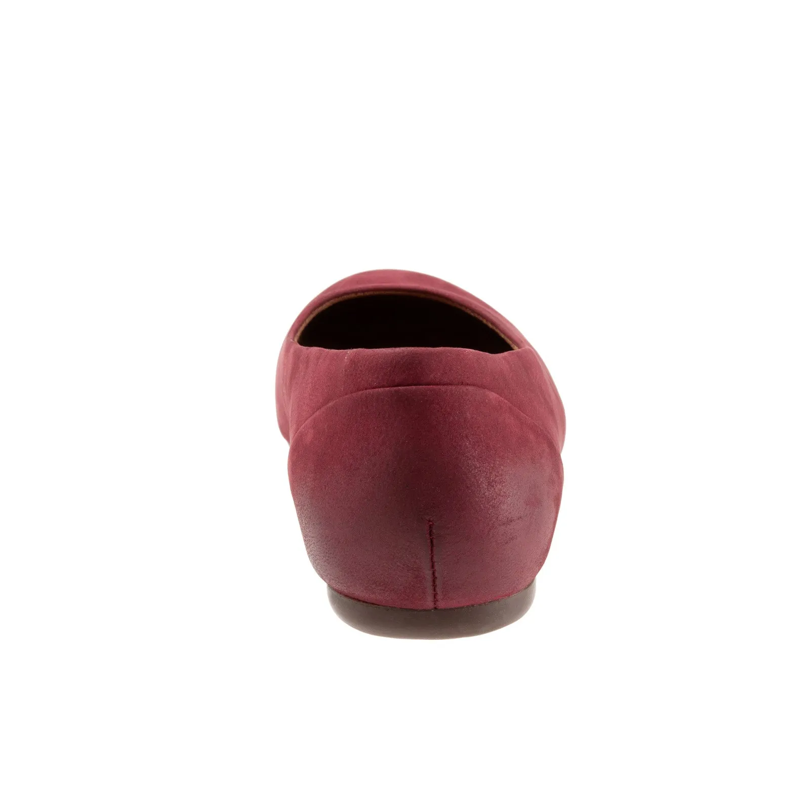 Softwalk Sonoma S1862-662 Womens Burgundy Extra Wide Ballet Flats Shoes