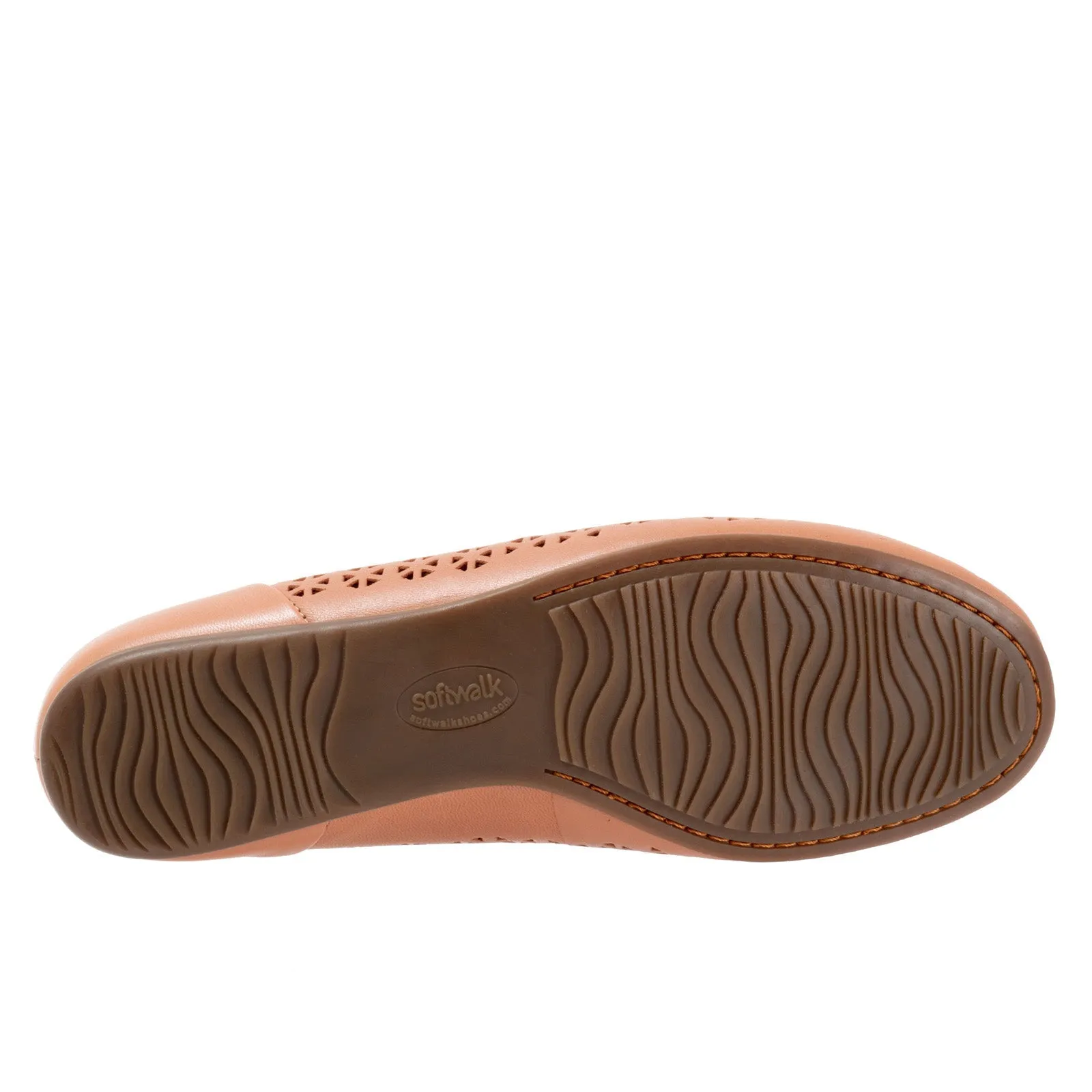Softwalk Sonoma S1862-750 Womens Brown Extra Wide Ballet Flats Shoes