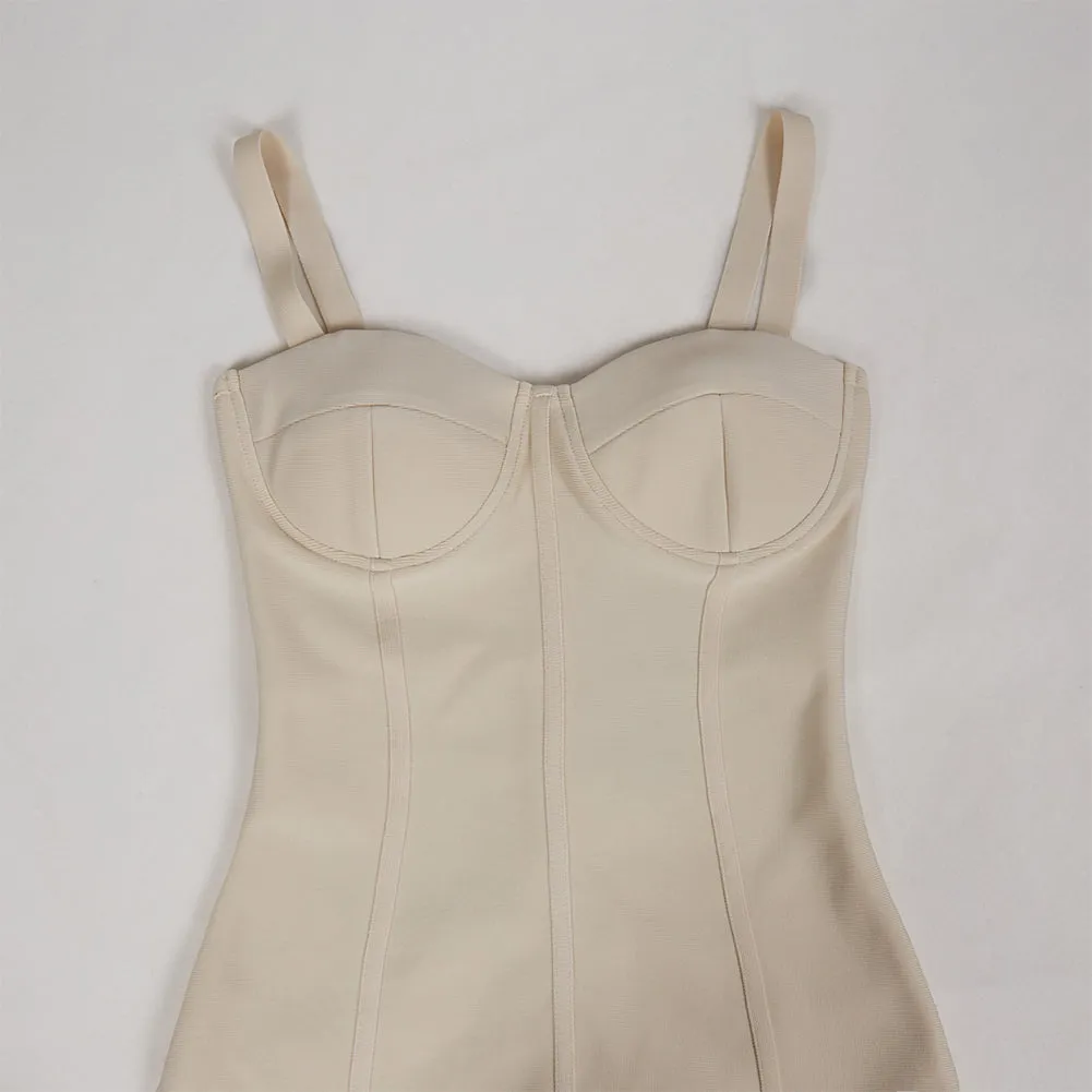 Strappy Sleeveless Sheathy Mini Bandage Dress PZC2511