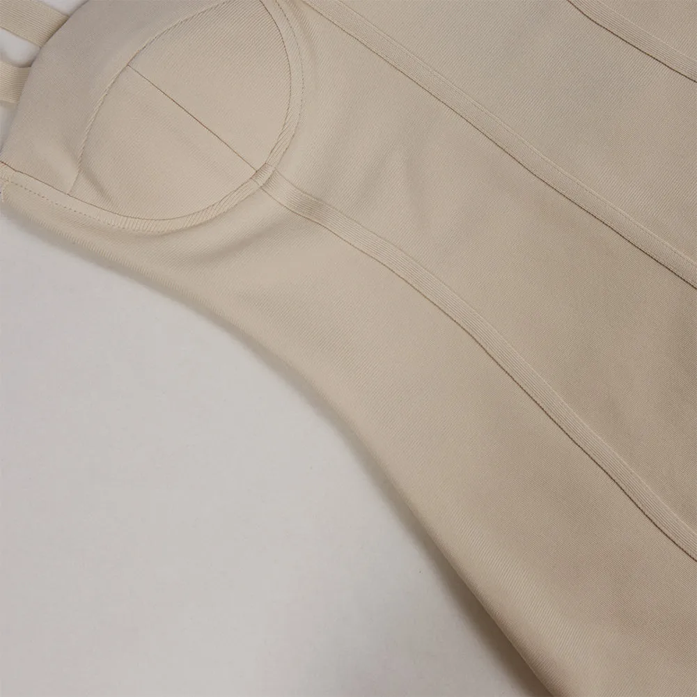 Strappy Sleeveless Sheathy Mini Bandage Dress PZC2511