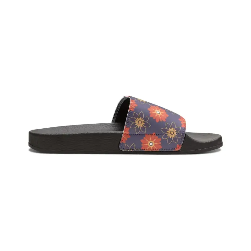 Summer Vibes Trendy Womens Pu Slide Sandals