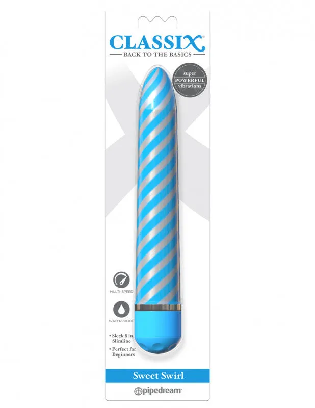 Sweet Swirl Vibrator - Blue