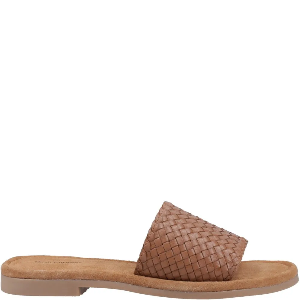 Tan Hetty Slide Sandals