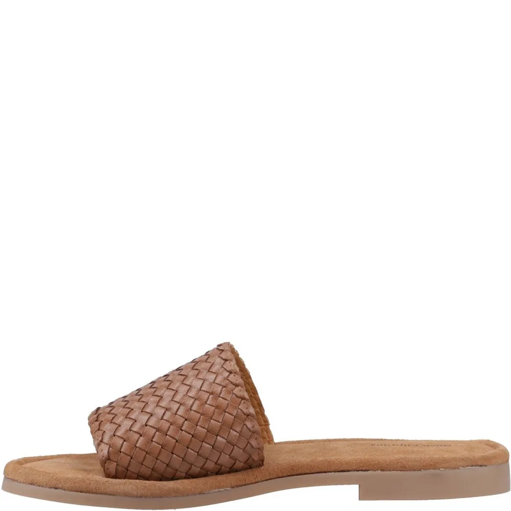 Tan Hetty Slide Sandals