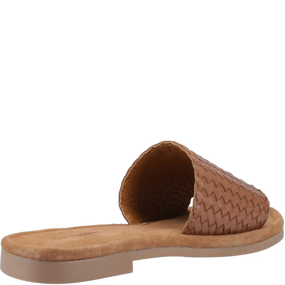 Tan Hetty Slide Sandals