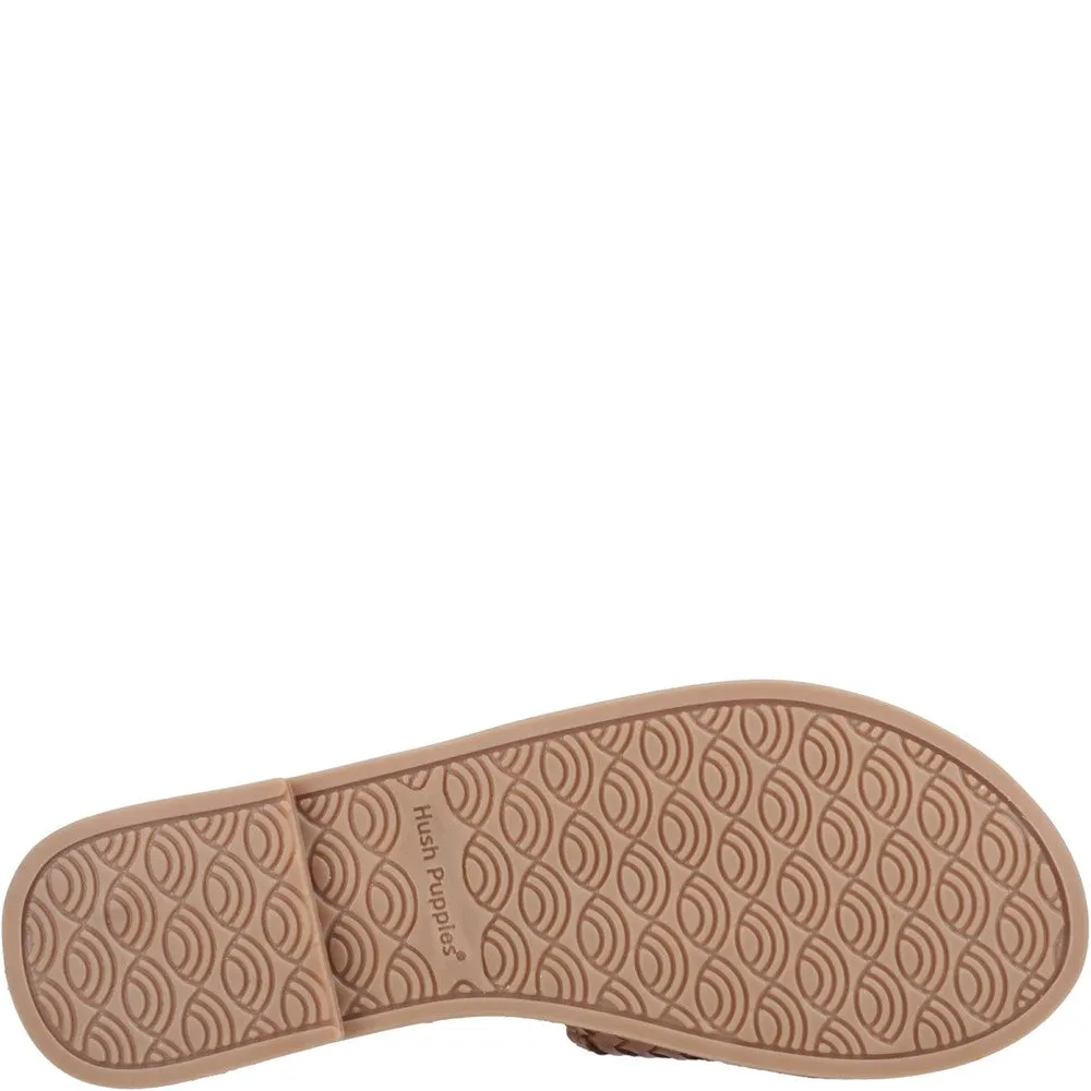 Tan Hetty Slide Sandals