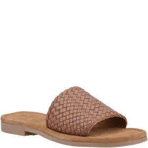 Tan Hetty Slide Sandals