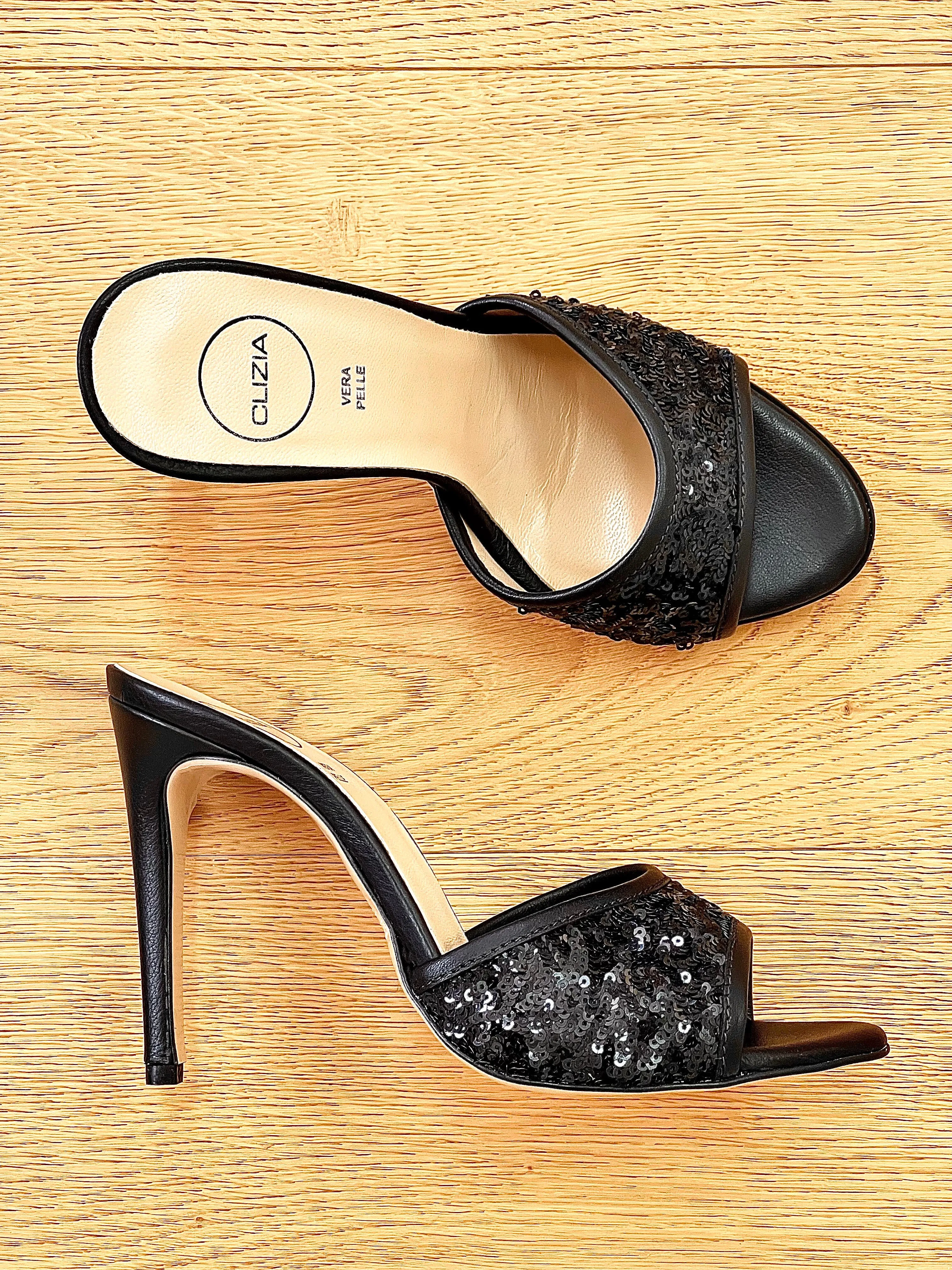 TEA PAILLETTES NERO