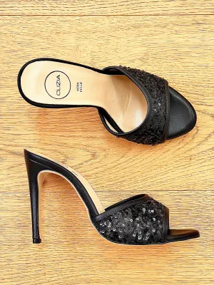 TEA PAILLETTES NERO
