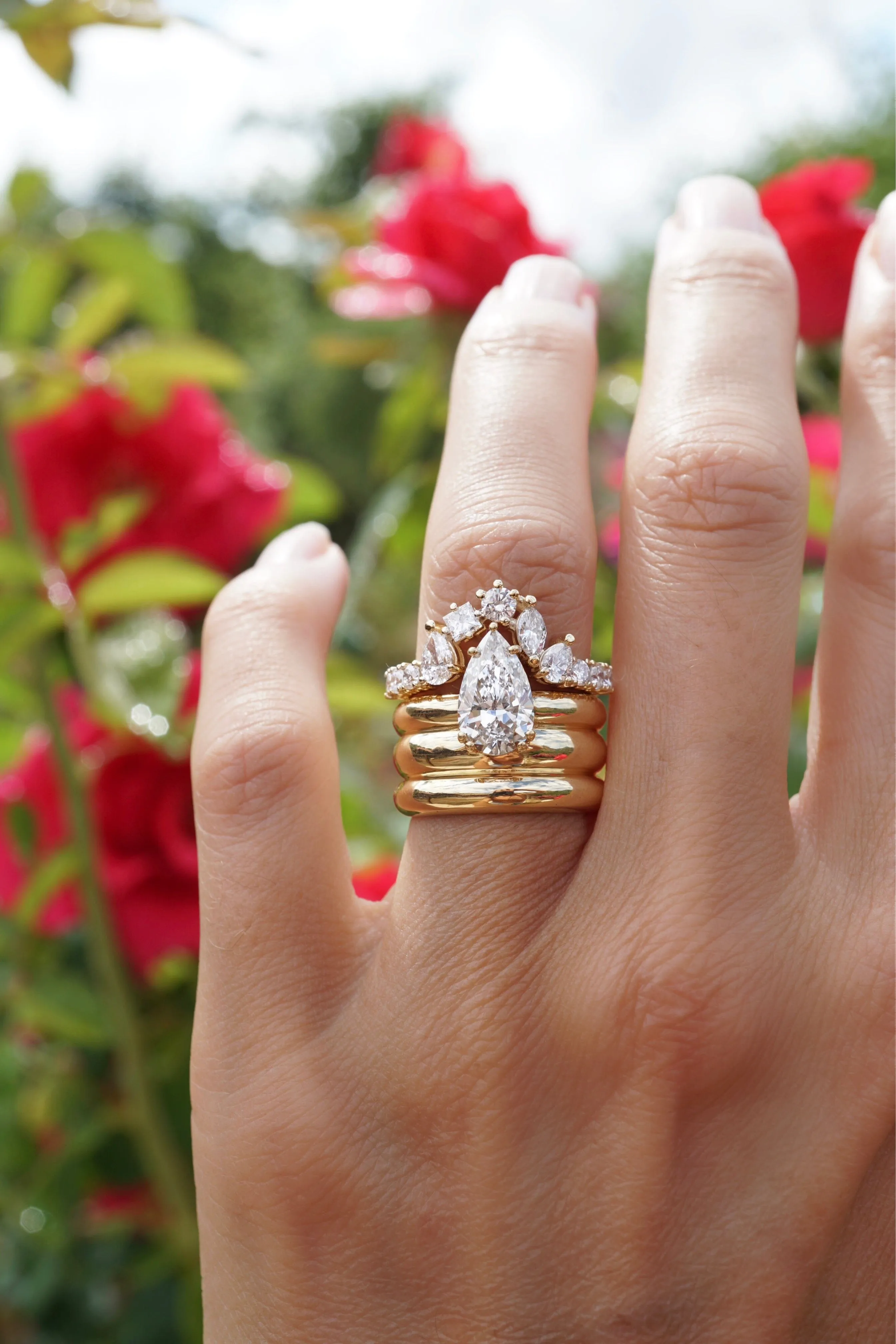 Triple Orbit Crown Diamond Ring | Proposals