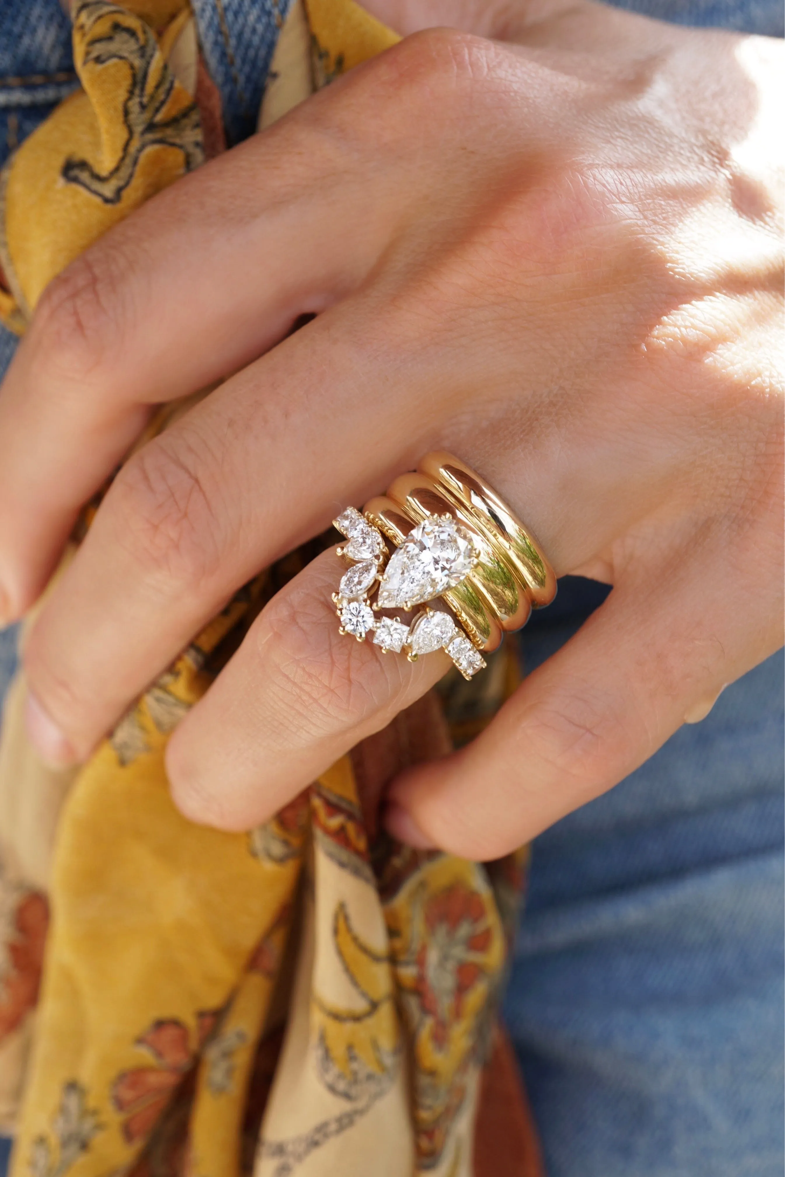 Triple Orbit Crown Diamond Ring | Proposals