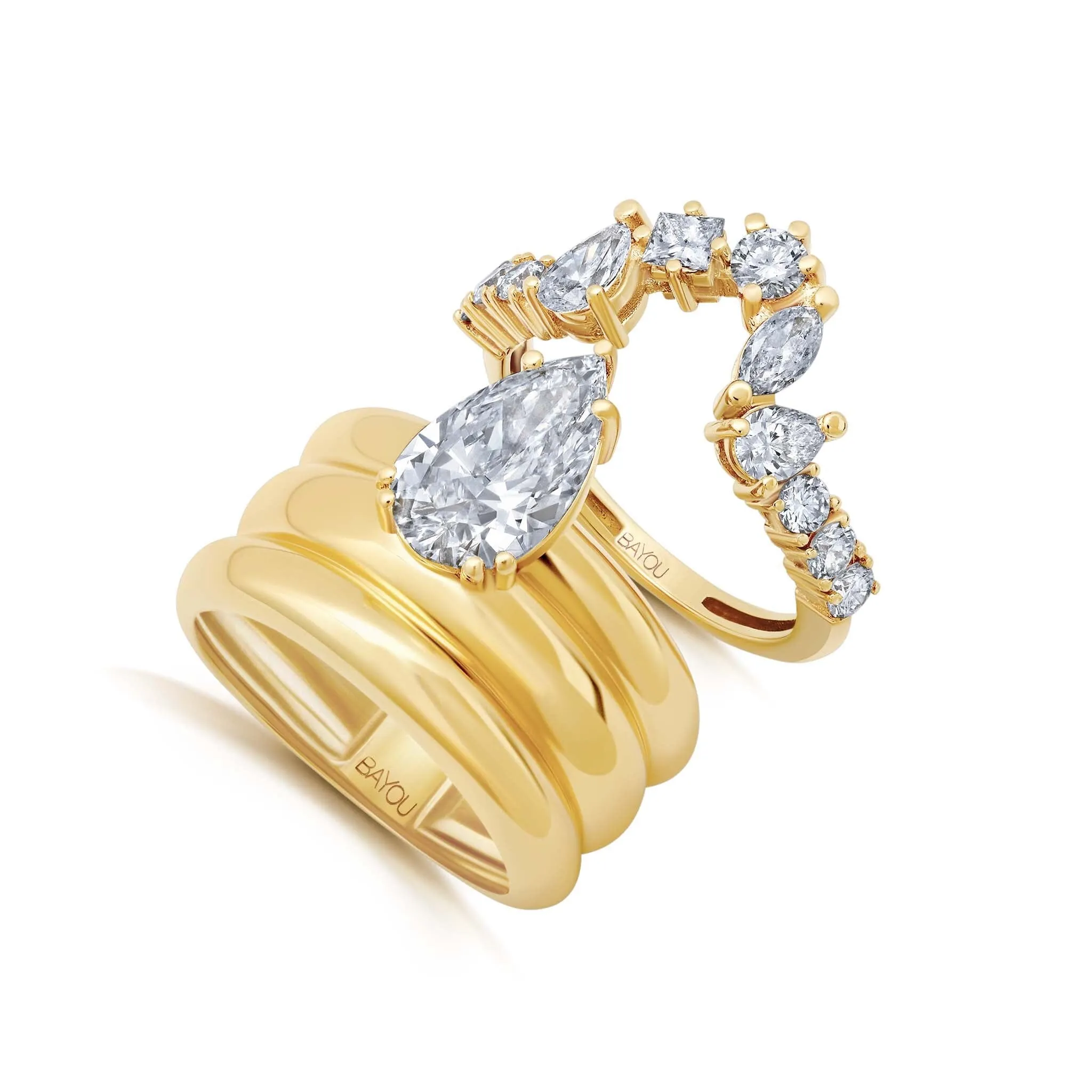 Triple Orbit Crown Diamond Ring | Proposals