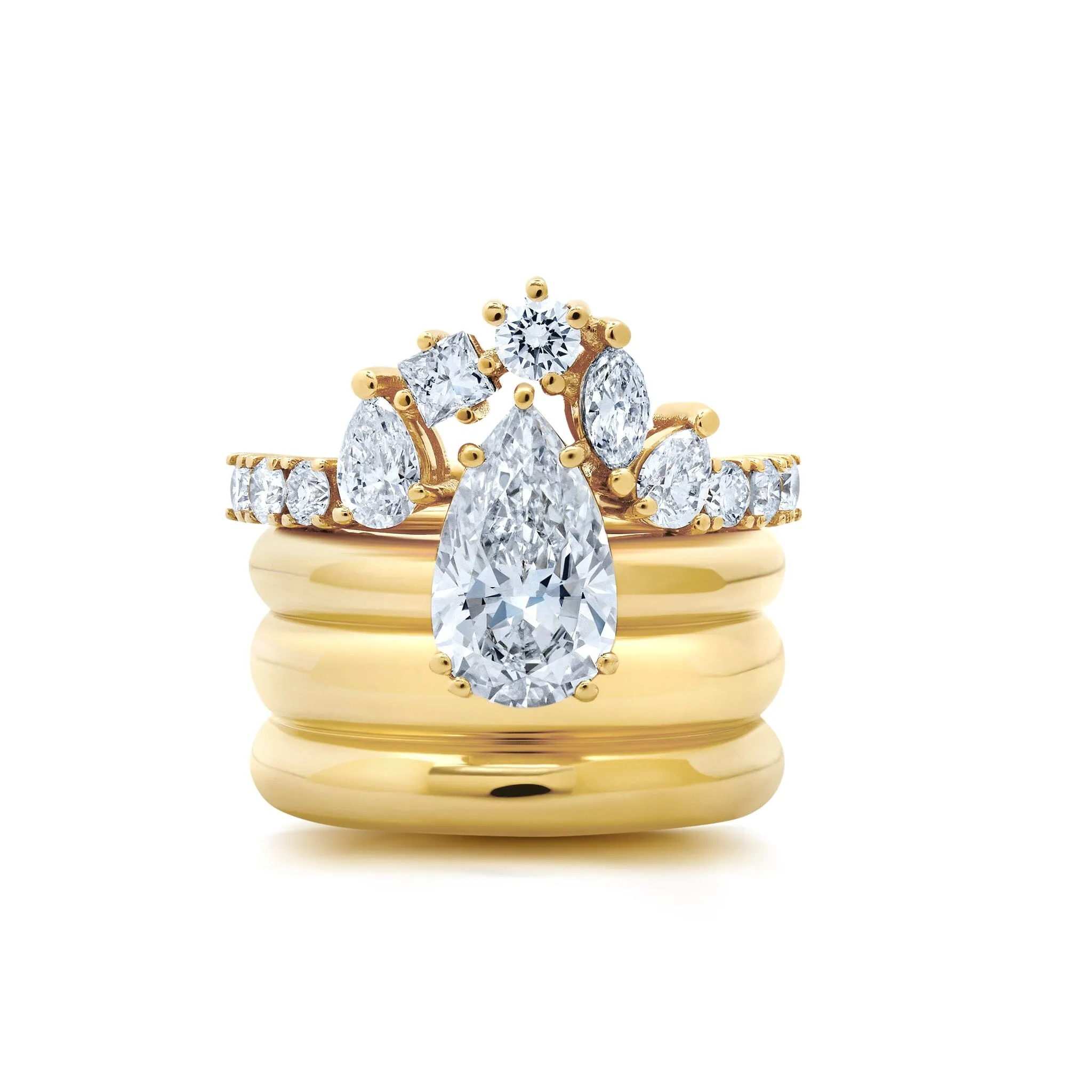 Triple Orbit Crown Diamond Ring | Proposals