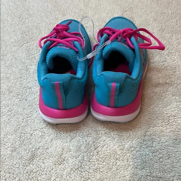 Under Armour Girls Blue and Pink Sneakers