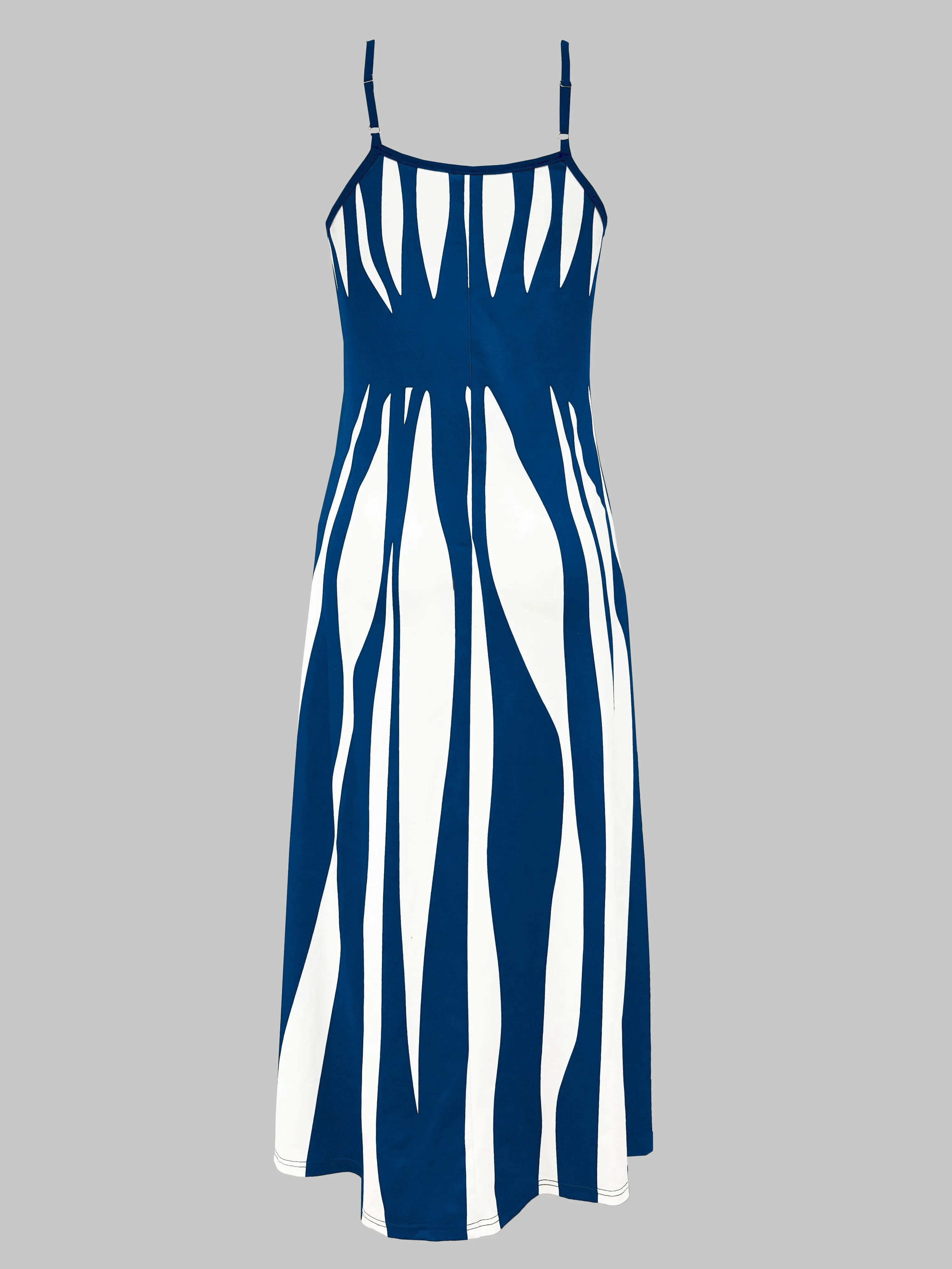 Verano - Striped Spaghetti Strap Dress