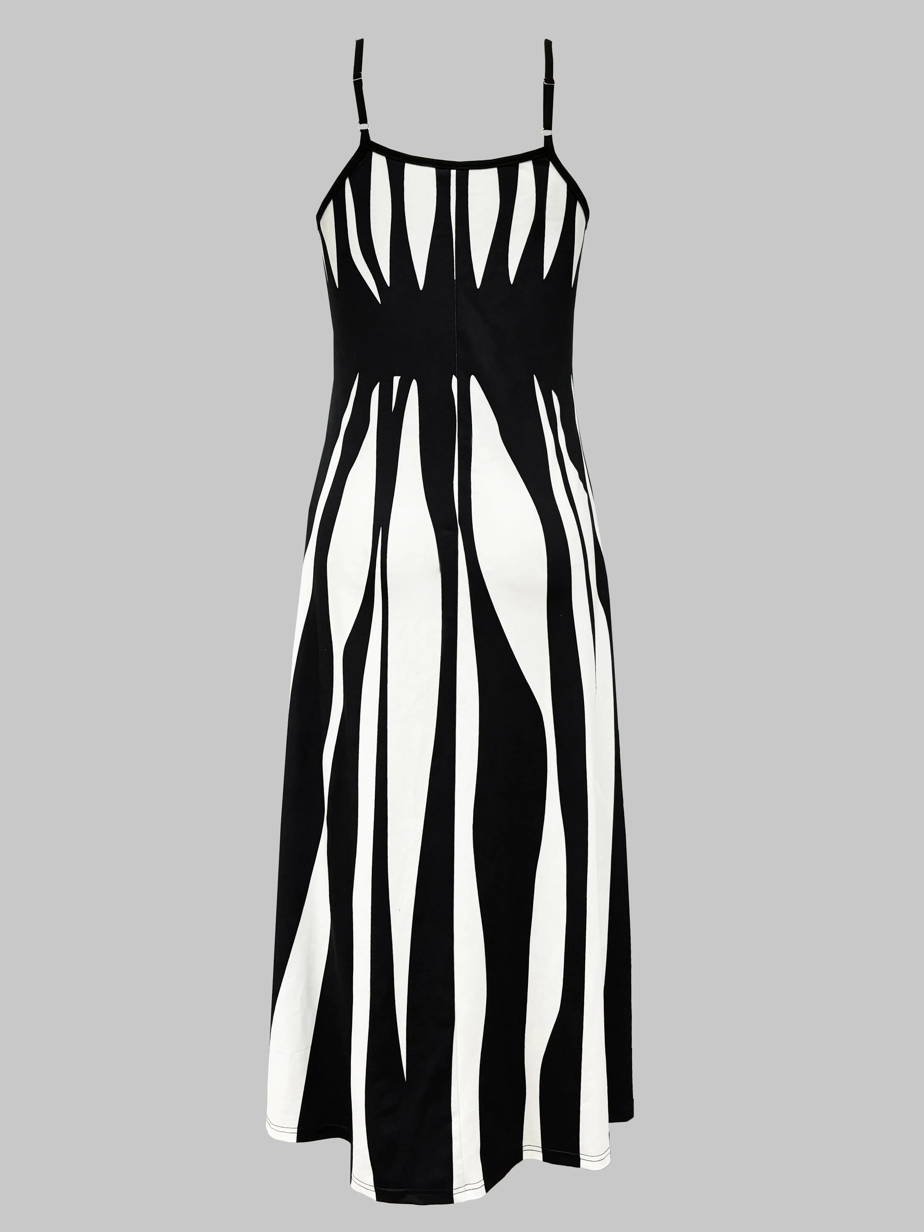 Verano - Striped Spaghetti Strap Dress