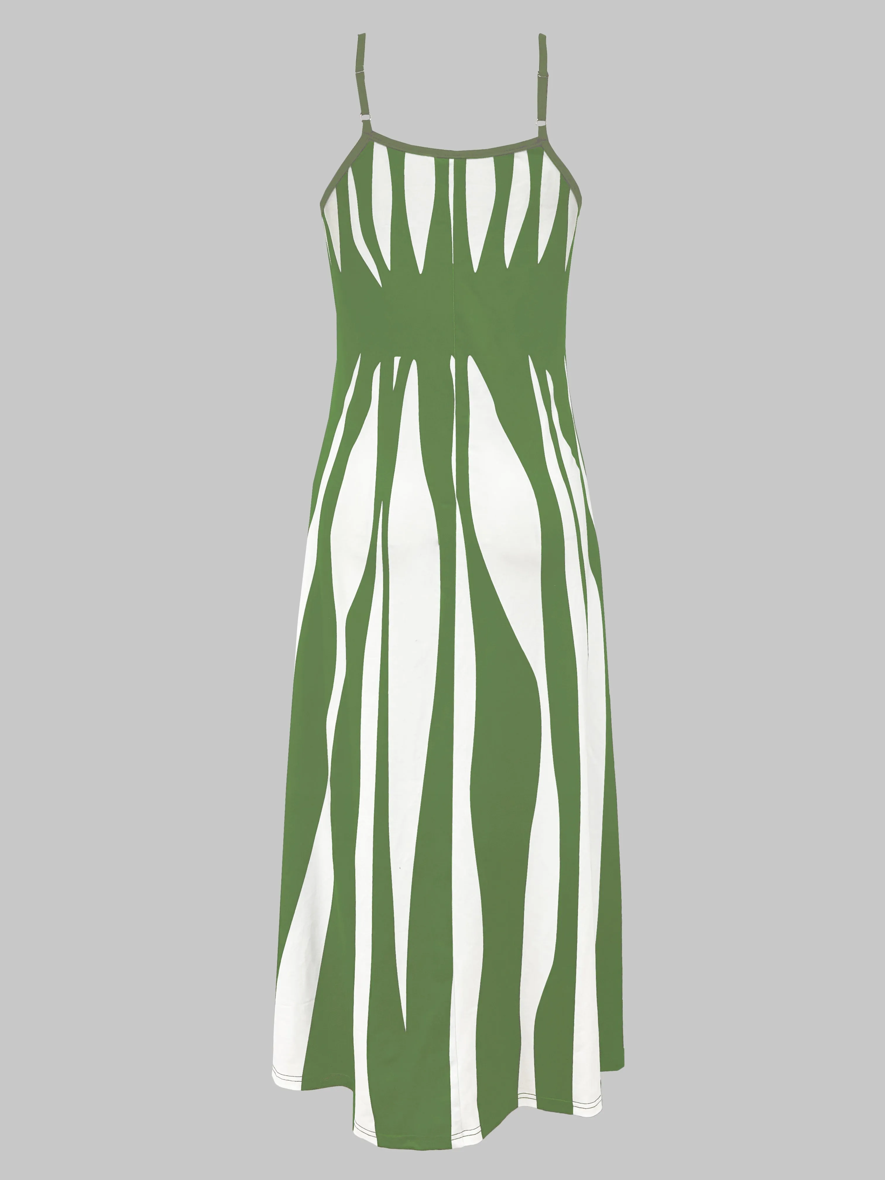 Verano - Striped Spaghetti Strap Dress