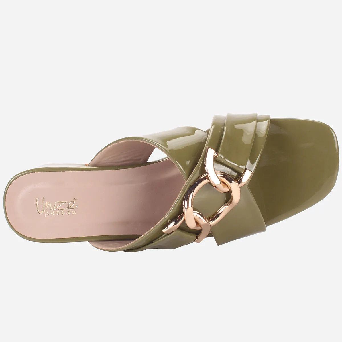 Womens "LINNLY" Block Heeled Sandals