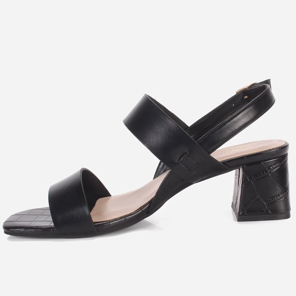 Women's "MOIERA" Block Heeled Open Toe Sandals