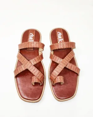 Zeus Tan Sandals